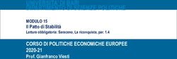 UNIVERSITA' DI BARI DIPARTIMENTO DI SCIENZE POLITICHE - CORSO DI POLITICHE ECONOMICHE EUROPEE 2020-21 - UniBa