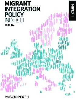 MIGRANT INTEGRATION POLICY INDEX III ITALIA - WWW.MIPEX.EU