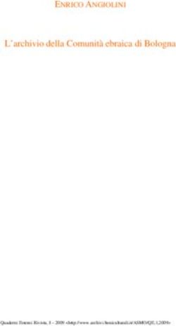 L'archivio della Comunit&agrave; ebraica di Bologna - ENRICO ANGIOLINI
