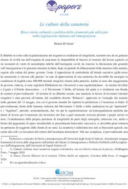 Le culture della sanatoria - Breve storia culturale e politica dello strumento pi&ugrave; utilizzato nella legislazione italiana sull'immigrazione - OCSM