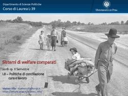 Sistemi di welfare comparati - 2018-19 II Semestre L8 - Politiche di conciliazione cura e lavoro - Unipi
