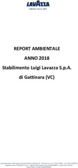 REPORT AMBIENTALE ANNO 2018 - Stabilimento Luigi Lavazza S.p.A. di Gattinara (VC)