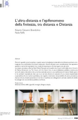 L'ultra-distanza e l'epifenomeno della finitezza, tra distanza e Distanza