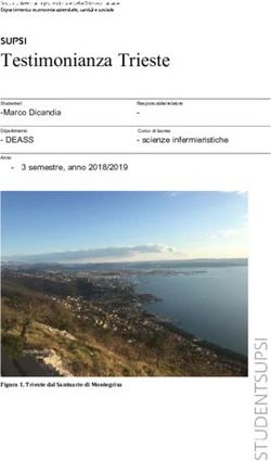 Testimonianza Trieste - DEASS -Marco Dicandia - Supsi