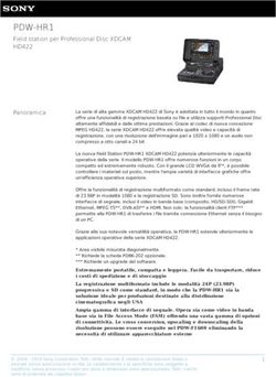 PDW-HR1 HD422 Field station per Professional Disc XDCAM - pro.sony