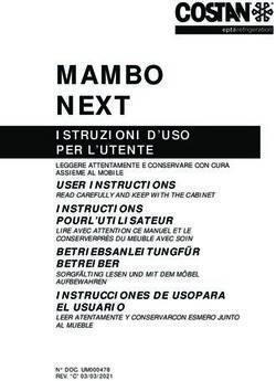 MAMBO NEXT ISTRUZIONI D'USO PER L'UTENTE - Costan