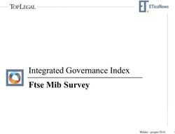 Integrated Governance Index - Ftse Mib Survey Milano - giugno 2016