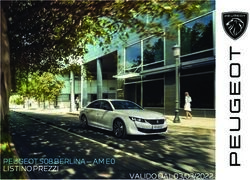 PEUGEOT 508 BERLINA - AM E0 LISTINO PREZZI VALIDO DAL 03/03/2022