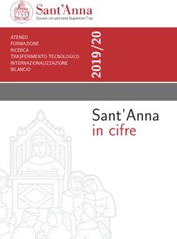 Sant'Anna in cifre - ATENEO FORMAZIONE RICERCA TRASFERIMENTO TECNOLOGICO INTERNAZIONALIZZAZIONE BILANCIO