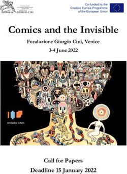 Comics and the Invisible - Call for Papers Deadline 15 January 2022 - Fondazione Giorgio Cini, Venice
