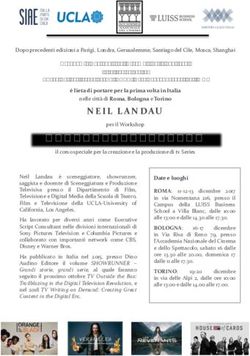 SHOWRUNNER ITALIA NEIL LANDAU - Fondo Audiovisivo FVG