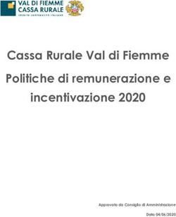 Cassa Rurale Val di Fiemme Politiche di remunerazione e incentivazione 2020