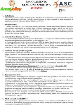 REGOLAMENTO STAGIONE SPORTIVA 2018/2019 - AmaVolley