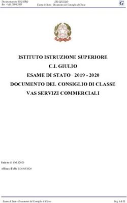 ISTITUTO ISTRUZIONE SUPERIORE C.I. GIULIO ESAME DI STATO 2019 - 2020 DOCUMENTO DEL CONSIGLIO DI CLASSE VAS SERVIZI COMMERCIALI