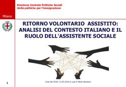 RITORNO VOLONTARIO ASSISTITO: ANALISI DEL CONTESTO ITALIANO E IL RUOLO DELL'ASSISTENTE SOCIALE - Milano - Ordine Assistenti Sociali