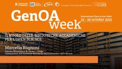 Marcella Rognoni IL RUOLO DELLE BIBLIOTECHE ACCADEMICHE PER L'OPEN SCIENCE - GenOA Week 2021 - Zenodo