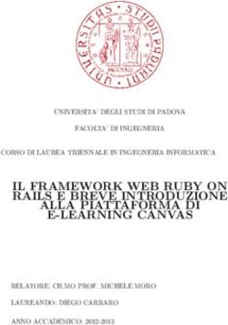 IL FRAMEWORK WEB RUBY ON RAILS E BREVE INTRODUZIONE ALLA PIATTAFORMA DI E-LEARNING CANVAS