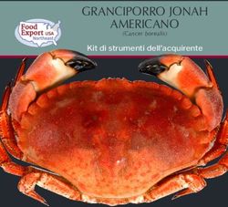 GRANCIPORRO JONAH AMERICANO - Kit di strumenti dell'acquirente (Cancer borealis) - Food Export-Northeast