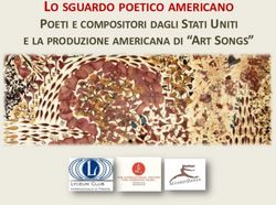 LO SGUARDO POETICO AMERICANO - POETI E COMPOSITORI DAGLI STATI UNITI E LA PRODUZIONE AMERICANA DI "ART SONGS" - Testi poetici e traduzioni