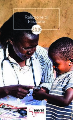 2016 Missione Relazione di - Open cooperazione