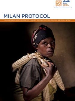 Milan protocol - Fondazione Barilla