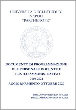 UNIVERSITÀ DEGLI STUDI DI NAPOLI "PARTHENOPE" - DOCUMENTO DI PROGRAMMAZIONE DEL PERSONALE DOCENTE E TECNICO AMMINISTRATIVO AGGIORNAMENTO OTTOBRE ...