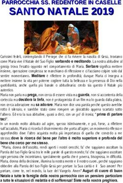 SANTO NATALE 2019 PARROCCHIA SS. REDENTORE IN CASELLE - Parrocchia di Caselle