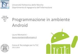 Programmazione in ambiente Android - Università Politecnica delle Marche Dipartimento di Ingegneria dell'Informazione - Laura Montanini