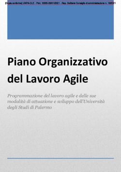 Piano Organizzativo del Lavoro Agile - Portale della ...
