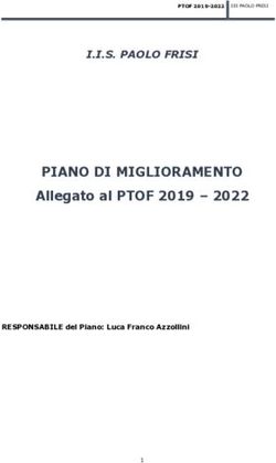 PIANO DI MIGLIORAMENTO - Allegato al PTOF 2019 - 2022 I.I.S. PAOLO FRISI - RESPONSABILE del Piano: Luca Franco Azzollini