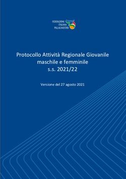 Protocollo Attività Regionale Giovanile maschile e femminile s.s. 2021/22 - Versione del 27 agosto 2021 - FIP