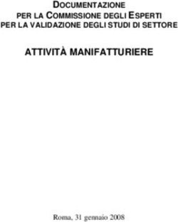 ATTIVITÀ MANIFATTURIERE - DOCUMENTAZIONE PER LA COMMISSIONE DEGLI ESPERTI PER LA VALIDAZIONE DEGLI STUDI DI SETTORE - Agenzia ...
