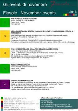 Gli eventi di novembre Fiesole November events - Fiesole For ...