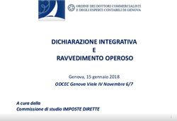 DICHIARAZIONE INTEGRATIVA E RAVVEDIMENTO OPEROSO - ODCEC Genova Viale IV Novembre 6/7 A cura della Commissione di studio IMPOSTE DIRETTE - Logo ...