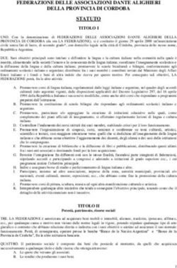 FEDERAZIONE DELLE ASSOCIAZIONI DANTE ALIGHIERI DELLA PROVINCIA DI CORDOBA STATUTO