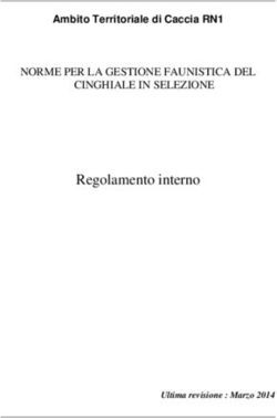 Regolamento interno NORME PER LA GESTIONE FAUNISTICA DEL CINGHIALE IN SELEZIONE - Ambito Territoriale di Caccia RN1 - atcrimini1.com