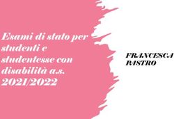 Esami di stato per studenti e studentesse con disabilit&agrave; a.s. 2021/2022 - FRANCESCA PASTRO