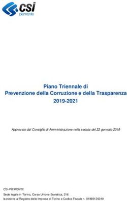 Piano Triennale di Prevenzione della Corruzione e della Trasparenza 2019-2021