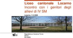 Incontro con i genitori degli allievi di IV SM - Liceo Locarno cantonale