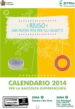 CALENDARIO 2014 PER LA RACCOLTA DIFFERENZIATA - ZONA