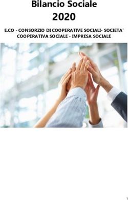 2020 Bilancio Sociale - E.CO - CONSORZIO DI COOPERATIVE SOCIALI-SOCIETA' COOPERATIVA SOCIALE - IMPRESA SOCIALE - Confcooperative Toscana
