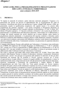 LINEE GUIDA PER LA PROGRAMMAZIONE E PROGETTAZIONE EDUCATIVA INTEGRATA TERRITORIALE - Regione ...