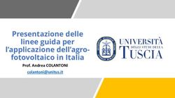 Presentazione delle linee guida per l'applicazione dell'agro-fotovoltaico in Italia - Prof. Andrea COLANTONI