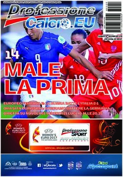LA PRIMA MALE 14 - Professione Calcio