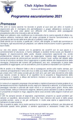Programma escursionismo 2021 - CAI Melegnano