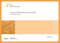 Economia e Mercati Finanziari-Creditizi - Ottobre 2020 - Sintesi ABI Monthly Outlook
