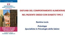 DISTURBI DEL COMPORTAMENTO ALIMENTARE NEL PAZIENTE OBESO CON DIABETE TIPO 2 - Romina Lecis Psicologa Specialista in Psicologia della Salute