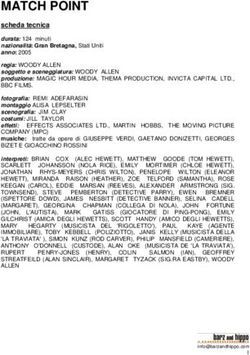 MATCH POINT scheda tecnica