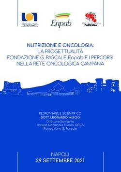 NUTRIZIONE E ONCOLOGIA: LA PROGETTUALIT&Agrave; NELLA RETE ONCOLOGICA CAMPANA - NAPOLI - ENPAB