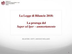 La Legge di Bilancio 2018: La proroga del - Super ed Iper - ammortamento RELATORE: DOTT. AMEDEO MELLARO - ODCEC Roma